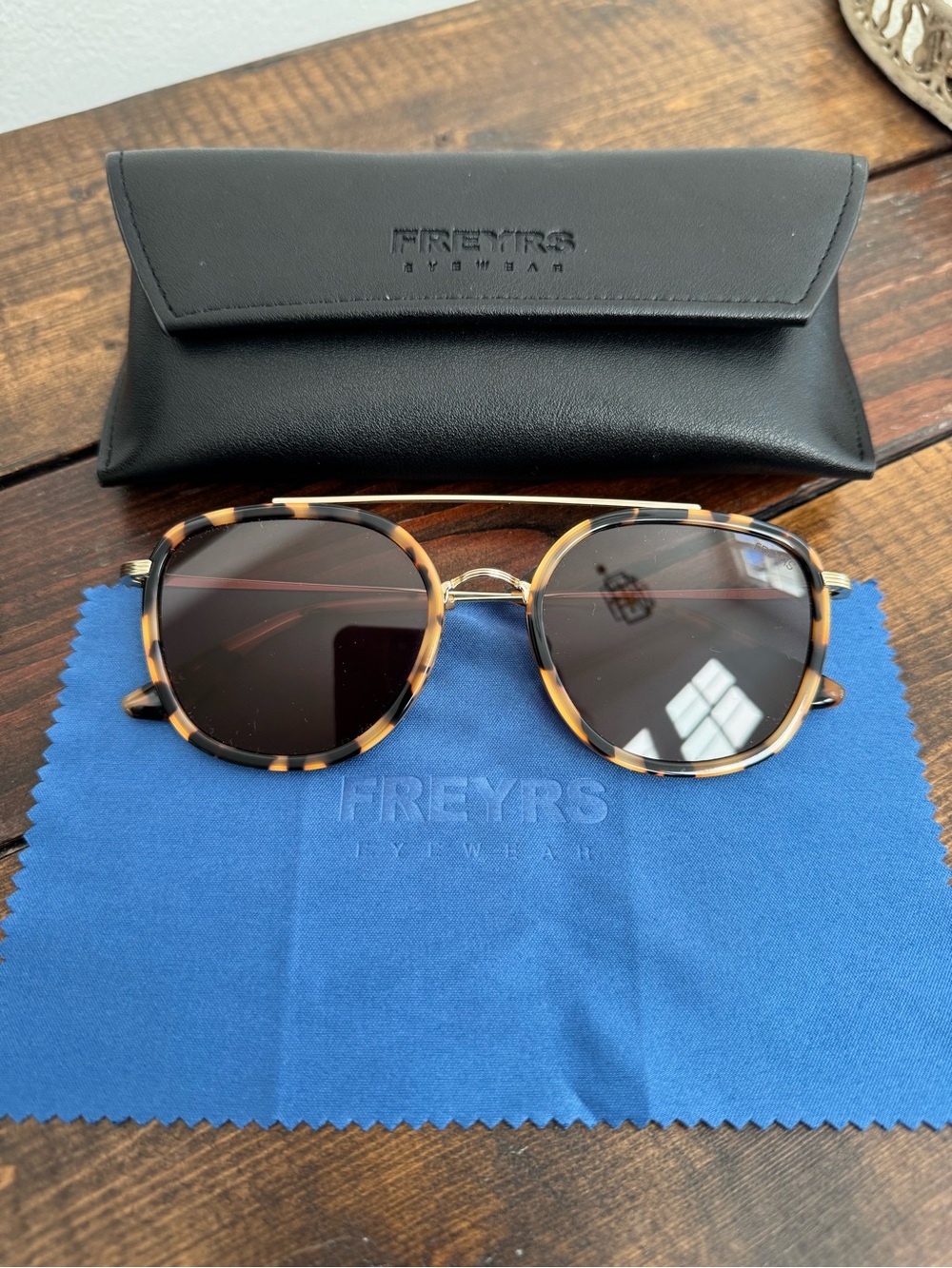 FREYRS Women’s Weston Tortoise Frame Sunglasses - Brown Lenses